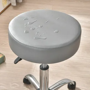 Housse Tabouret De Bar Rond Imperméable Gris