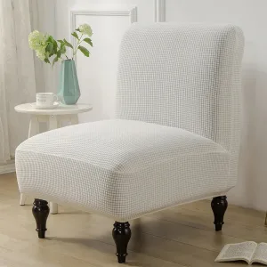 Housse Fauteuil Crapaud Jacquard Blanc