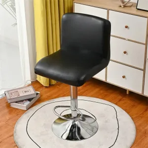 Housse Tabouret De Bar Simili Cuir Imperméable Noir