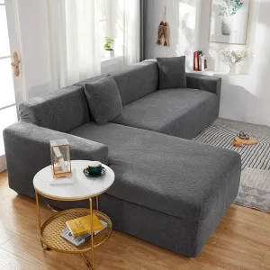 Housse De Canapé D'angle Imperméable Gris Foncé