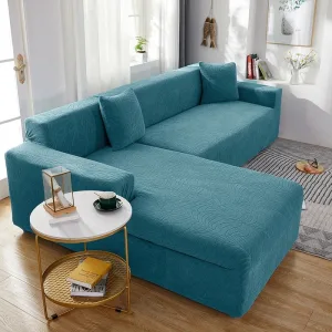 Housse De Canapé D'angle Imperméable Bleu Ciel
