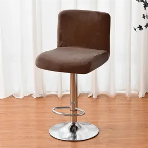 Housse Tabouret De Bar Velours Marron