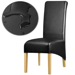 Housse De Chaise Similicuir Xl Noir