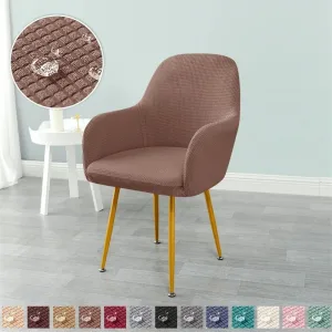Housse De Chaise Scandinave Avec Accoudoirs Marron