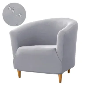 Housse Fauteuil Cabriolet Velours Gris Clair