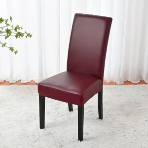 Housse De Chaise Similicuir Marron