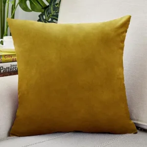 Housse de Coussin Velours 50x50cm Or