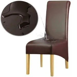 Housse De Chaise Similicuir Xl Marron