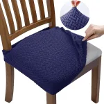 Housse Assise De Chaise Jacquard Nuit