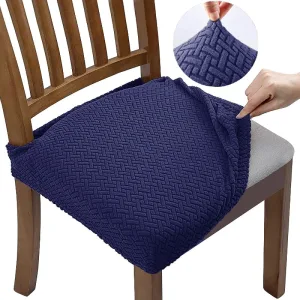 Housse Assise De Chaise Jacquard Nuit