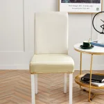 Housse Assise De Chaise Simili Cuir Champagne