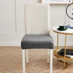 Housse Assise De Chaise Simili Cuir Métallique