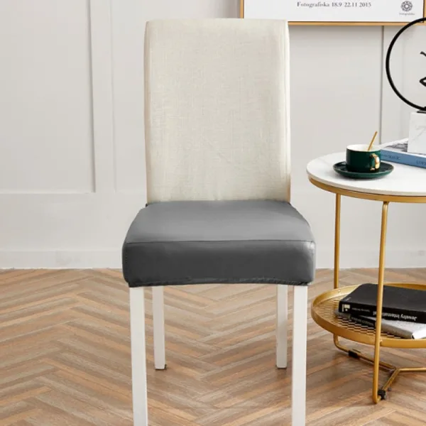 Housse Assise De Chaise Simili Cuir Métallique