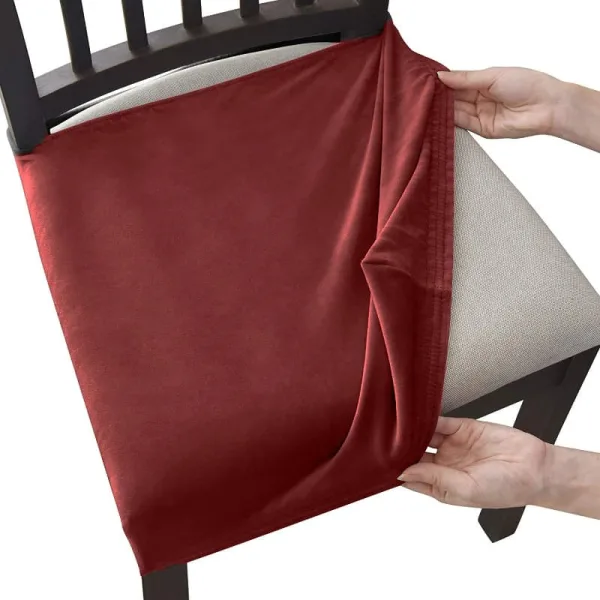 Housse Assise De Chaise Velours L'amaryllis