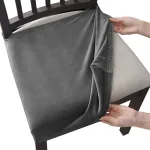 Housse Assise De Chaise Velours Métal