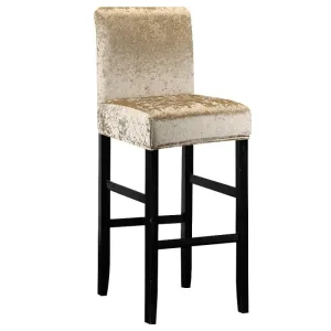 Housse De Tabouret Bar Velours Crème