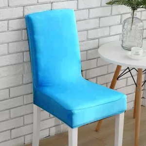 Bleu turquoise - Housse de Chaise Extensible