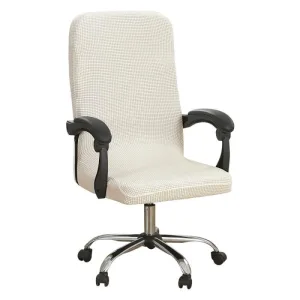 Housse Chaise De Bureau Blanc