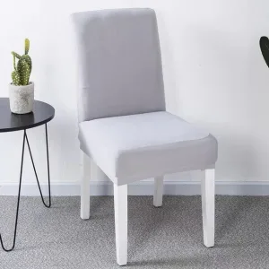 Gris clair - Housse de Chaise Extensible
