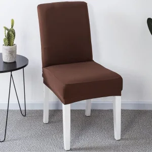 Marron - Housses Extensibles de chaise