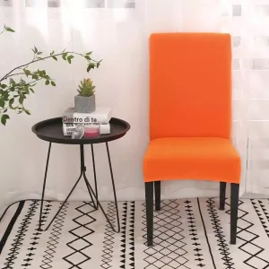 Orange - Housses Extensibles de chaise