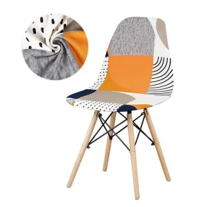 Housse Chaise Scandinave Patchwork