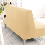 housse de canapé clic clac beige
