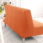 housse clic clac pour canapé orange