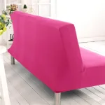housse de canapé clic clac rose