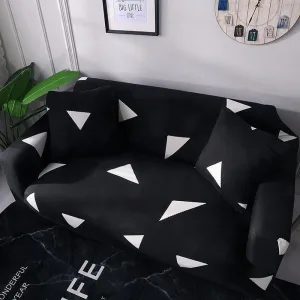 Black and White - 2 pièces - Housses de coussin extensibles 45X45cm