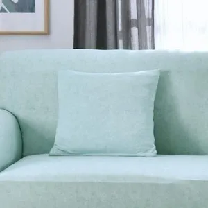 Bleu clair - 2 pièces - Housses de coussin extensibles 45X45cm