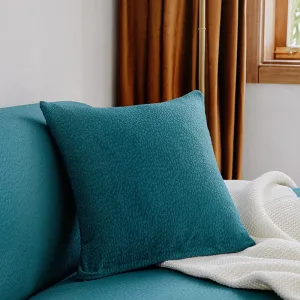 Bleu turquoise - 1 pièce - Housses de coussin imperméables 45X45cm