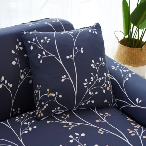 Bleu Bohemia - 2 pièces - Housses de coussin extensibles 45X45cm