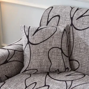 Brown - 2 pièces - Housses de coussin extensibles 45X45cm