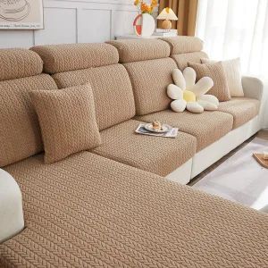 Café Motif Wool - 1 pièce - Housses de Coussin 45x45cm