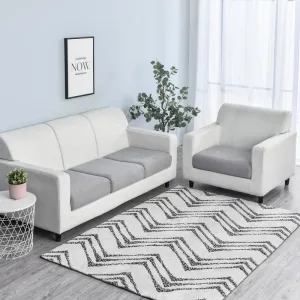 Housse Coussin Canapé Gris Clair
