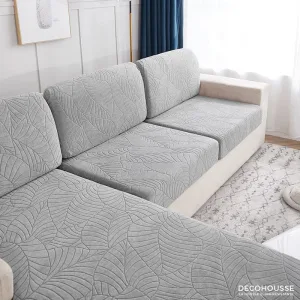Housse Coussin Canapé Imperméable Gris Clair