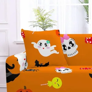 Cute Halloween - 2 pièces - Housses de coussin extensibles 45X45cm