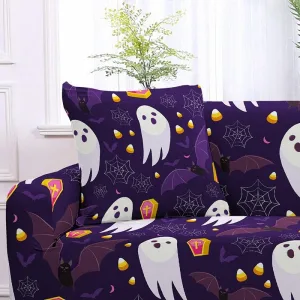 Ghost Halloween - 2 pièces - Housses de coussin extensibles 45X45cm