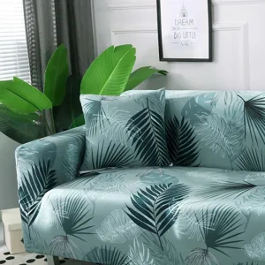 Vert Jungle - 2 pièces - Housses extensibles de coussin 45 CM X 45 CM