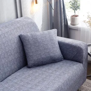 Gris Falvi - 2 pièces - Housses de coussin extensibles 45X45cm