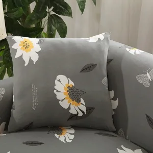 Marguerite - 2 pièces - Housses de coussin extensibles 45X45cm