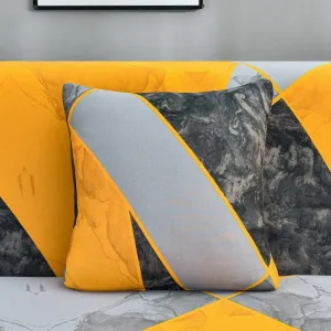 Orange Rina - 2 pièces - Housses de coussin extensibles 45X45cm