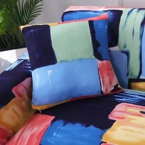 Paint - 2 pièces - Housses de coussin extensibles 45X45cm
