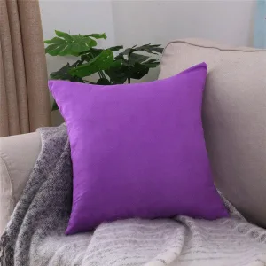 Pourpre - 2 pièces - Housses extensibles de coussin 45 CM X 45 CM