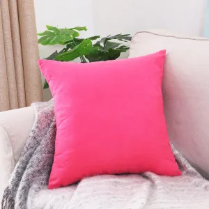Rose - 2 pièces - Housses extensibles de coussin 45 CM X 45 CM