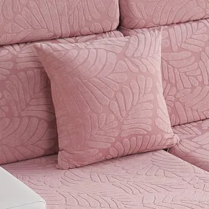 Rose Motif Palmier - 1 pièce - Housses de Coussin 45x45cm