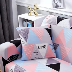 Rose Town - 2 pièces - Housses extensibles de coussin 45 CM X 45 CM