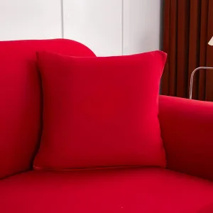 Rouge - 2 pièces - Housses extensibles de coussin 45 CM X 45 CM