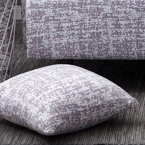 Gris Smiley - 2 pièces - Housses de coussin extensibles 45X45cm